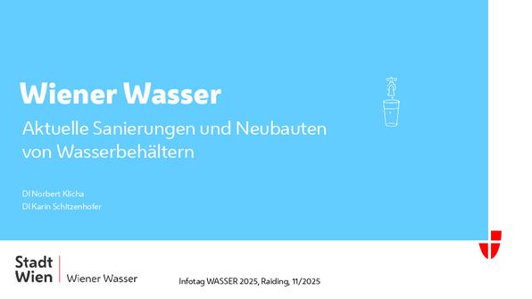 Aktuelle Sanierungen und Neubauten von Wasserbehältern
