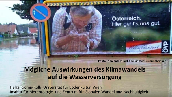 Mögliche Auswirkungen des Klimawandels auf die Wasserversorgung